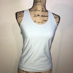 Light blue under armor tank w/ built in bra